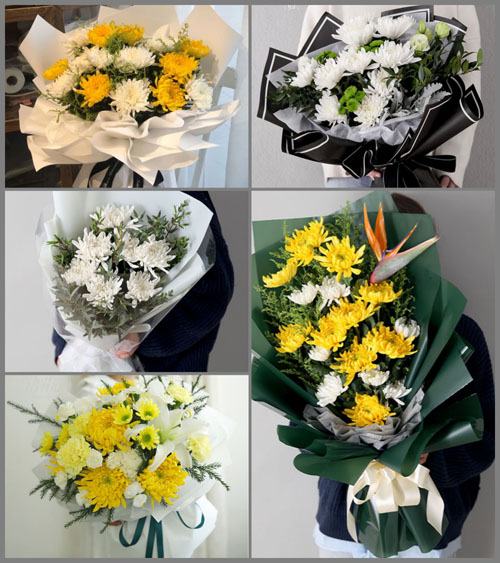 贵州毕节市威宁县玉龙乡田坝村白事花束代送